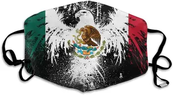 

nobrand Mexican Flag Eagle Printeddust Unisex Full-Coverage Tube Face Mask Bandanas UV Protection Neck Gaiter Headband