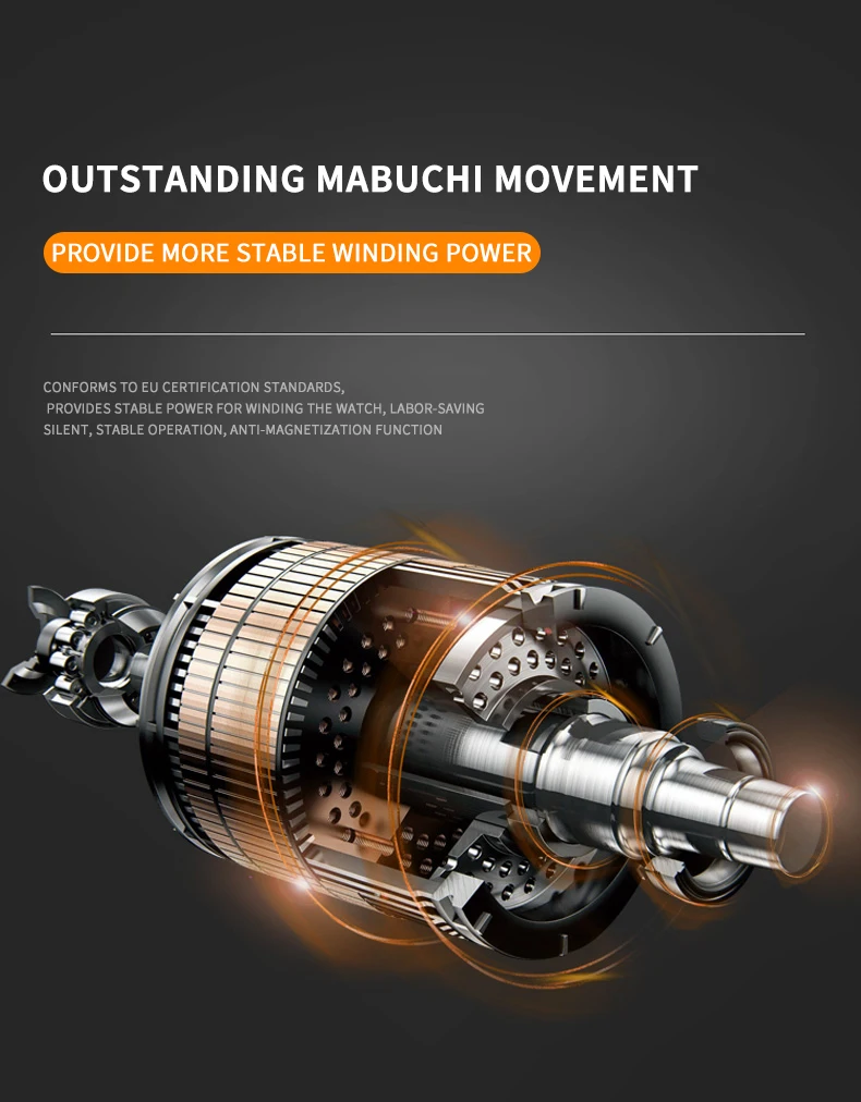 Automatic Watch Winder 6 Slot Watches Safe Box Drawer Store Jewelry Quiet Japanese Mabuchi Motor Watch Storage Winding Boxes