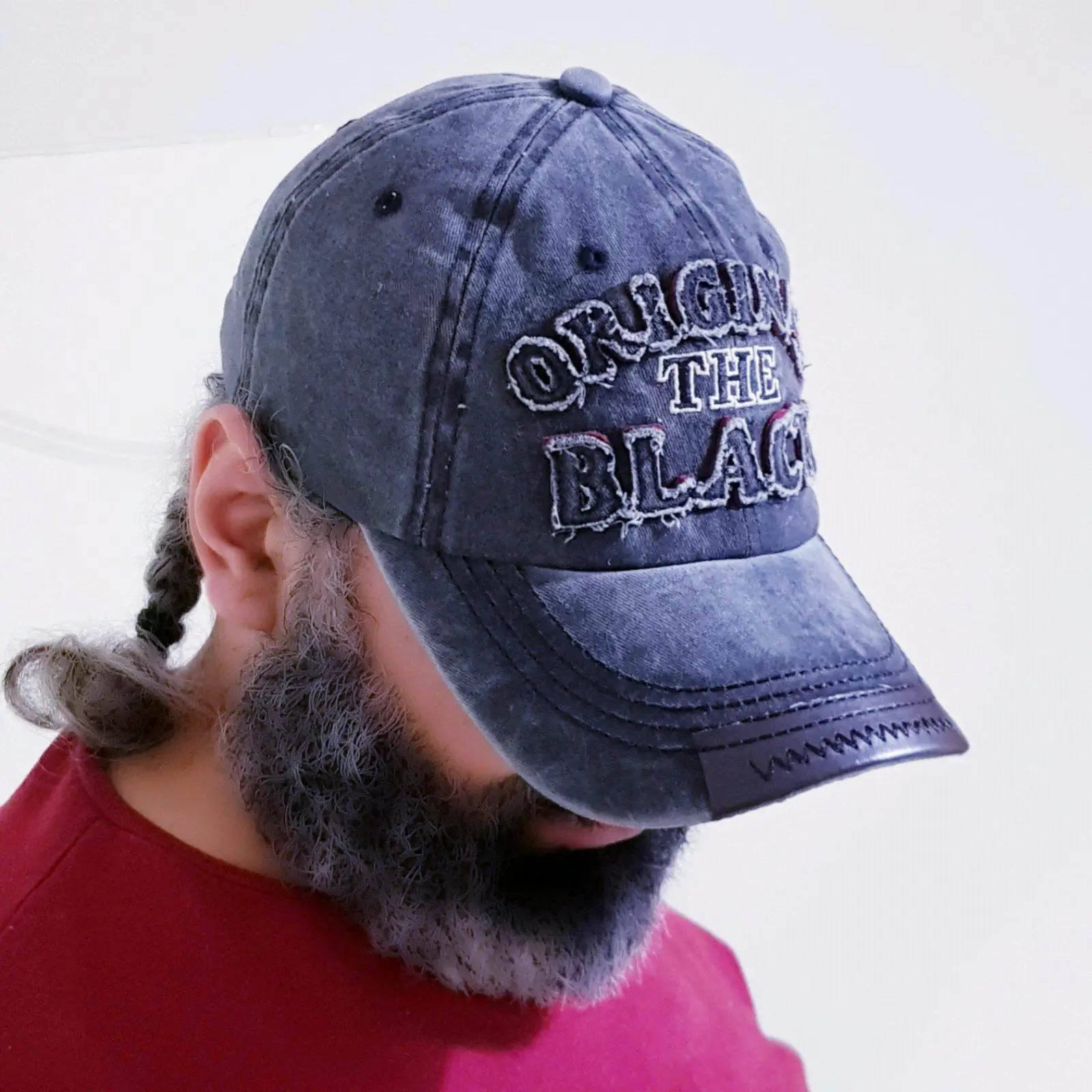 Vintage Unisex Denim béisbol gorra sombrero de algodón para hombres y mujeres de 3D negro Bordado de letras tapa gorra deporte exterior Dropshipping. Exclusivo. ► Foto 3/6