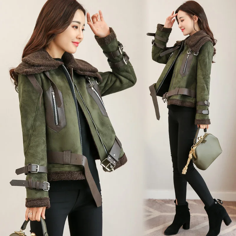

Lambs Wool Coat Women's Winter Short 2018 New Style Versitile Fashion Short-height Cool Trend Thick Fur