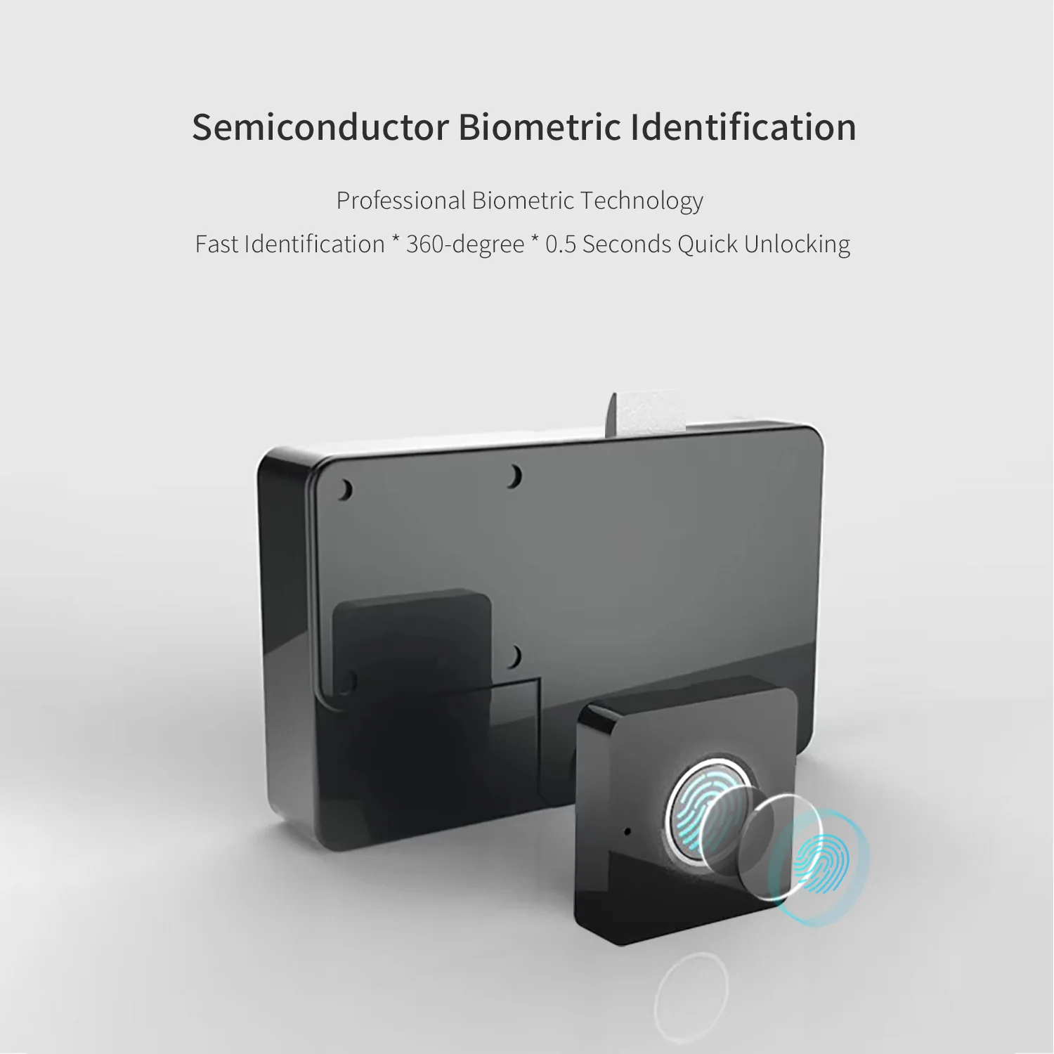 

Smart Fingerprint Lock Quick Unlock USB Rechargeable Theft Prevention Intelligent Automatic Security Fingerprint Lock Black