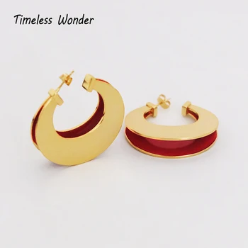 

Timeless Wonder Amazing Geo 3D CC Statement Drop Earrings Women Jewelry Gothic Boho Designer Top Fancy Runway Gift Rare Ins 6258