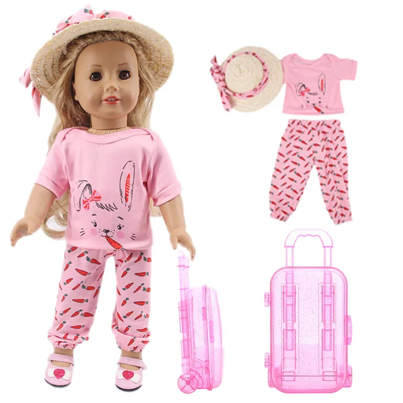Doll Clothes Handmade Doll Clothes Dress Skirt Rabbit Shoes Luggage