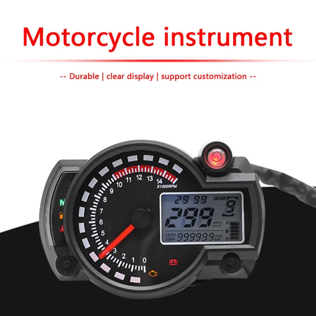Compteur de vitesse et odomètre numérique LCD 7 couleurs, pour RX2N MAX 299 KM/H, tableau de bord de Moto, compteur de vitesse + capteur 