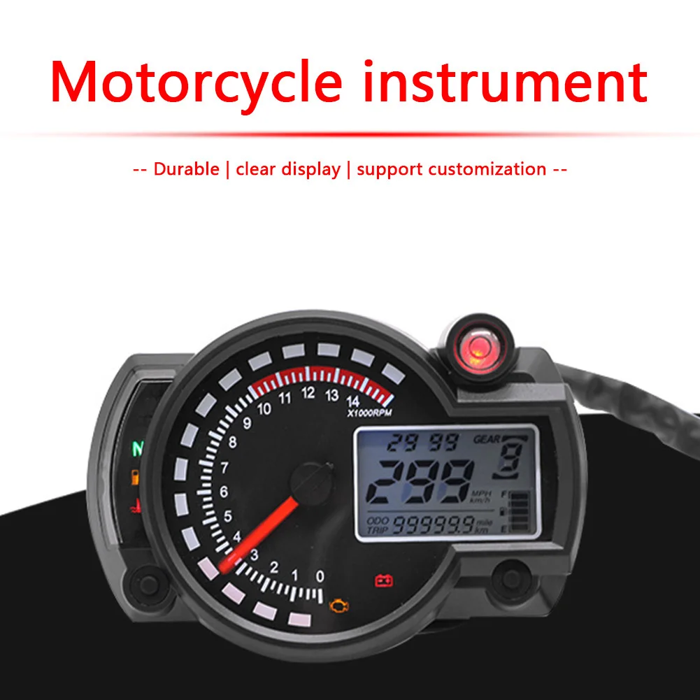 Motorcycle Speedometer 7 Colors LCD Digital Odometer for RX2N MAX 299KM/H Moto Dashboard Meter + Sensor | Автомобили и мотоциклы