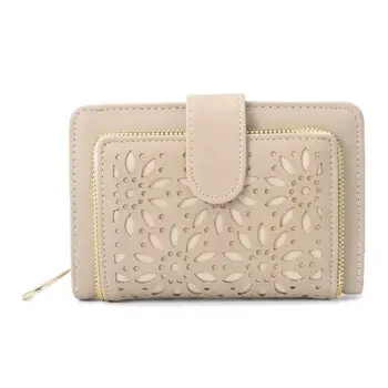 

Women Vintage Hollow Coin Card Key Short Wallet Pouch Mini Purse Change Bag L9BE