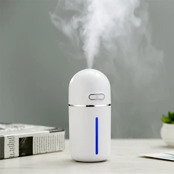 

230ML Aromatherapy Diffuser USB Ultrasonic Air Humidifier Mist Maker Aroma Essential Oil Diffuser for Home with LED Light White