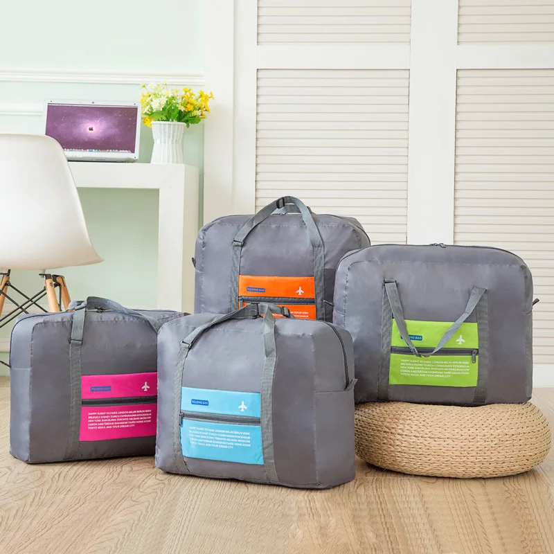 

Manufacturers Wholesale Korean-style Large-Volume Folding Viamonoh Airbag Hand Luggage Storgage Bag Nylon Pull Rod Travelling Ba