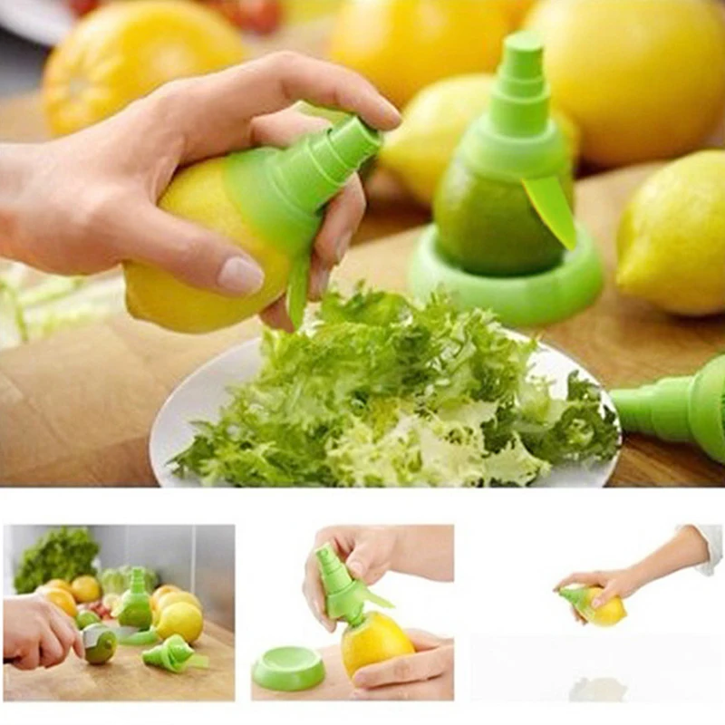 

Fresh Fruit Juice for kitchen 3Pcs/set Creative Lemon Sprayer Fruit Juice Citrus Lime Juicer Spritzer Kitchen Gadgets Spray