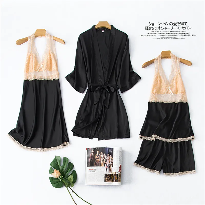 robe, conjunto, roupa de dormir roupa de casa