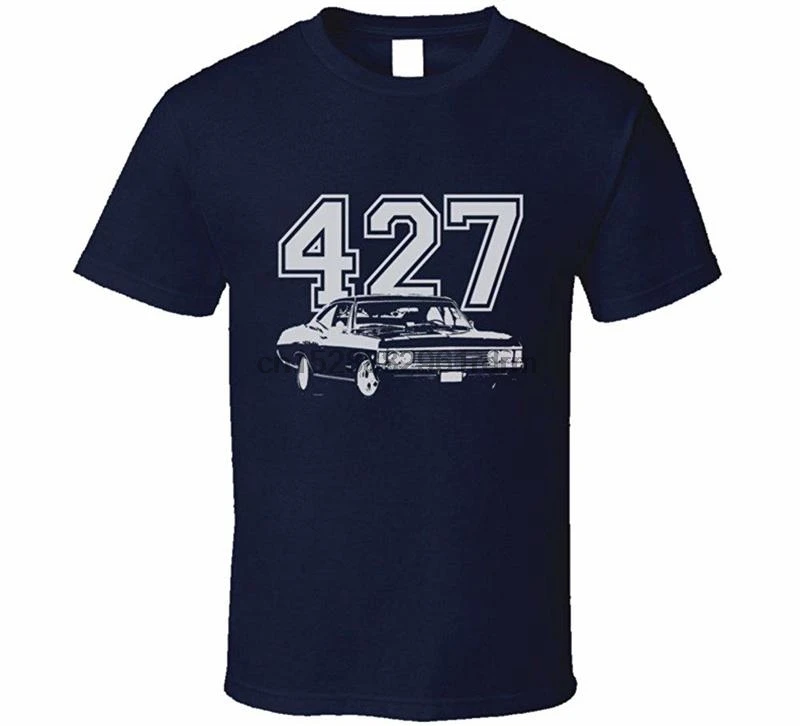 Clothin g CarGeekTees.com 1967 Impala SS боковой вид двигателя размер автомобиля любитель подарок