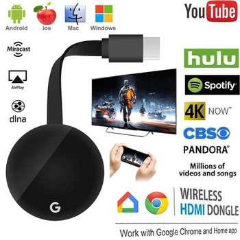 

G7S 5G WiFi HDMI Wireless Display Dongle AirPlay Miracast TV Stick Chromecast 3 for Netflix Google Home Chrome Full HD