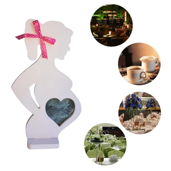 

Mother's Day Gift Wedding Wooden Po Frame Pregnant Women Home Decoration Body Props Decorations Baby & Mother A