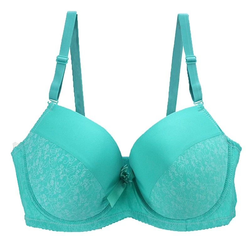 New Floral Push Up Bras For Women Seamless Female Plus Size Lingerie Def  Cup Full Underwearbras