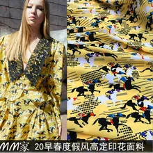 2 ярда/лот новая весенняя дизайнерская набивная тканевая одежда для верховой езды ручной работы DIY платье рубашка мягкая набивная кружевная ткань