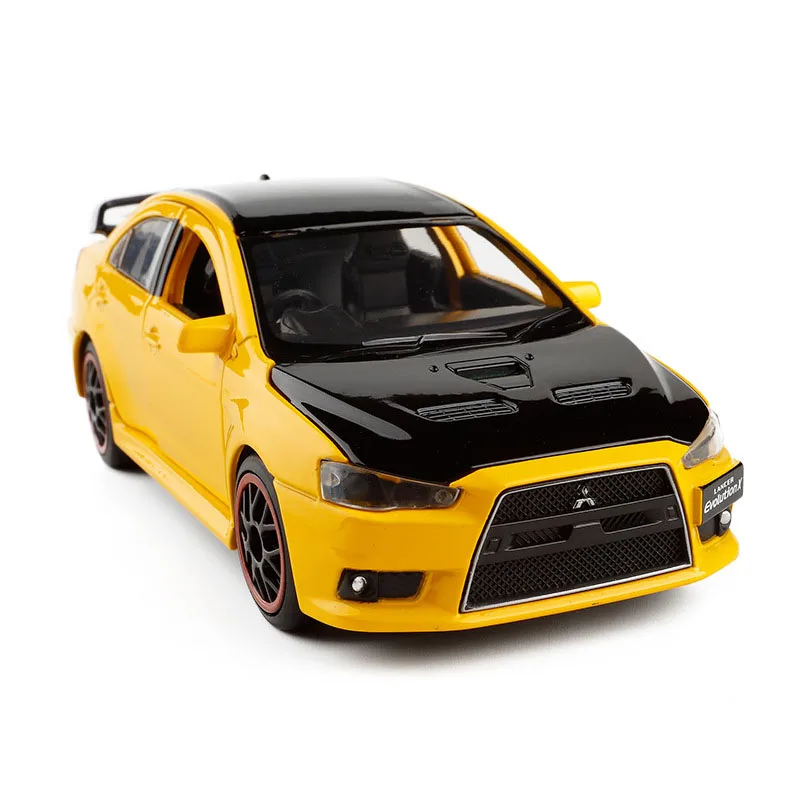 

Simulation 1/32 EVO X Cars Model 6 Open Door Music Light Alloy Toy Collection Children Toys Car