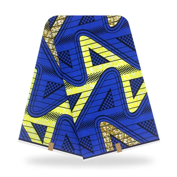 

Latest African Printing Fabric, Block Wax Print Fabrics For Chitenge/Kikwembe /Pagnes/Ankara/Kiteng 6 Yards YBGSW-89