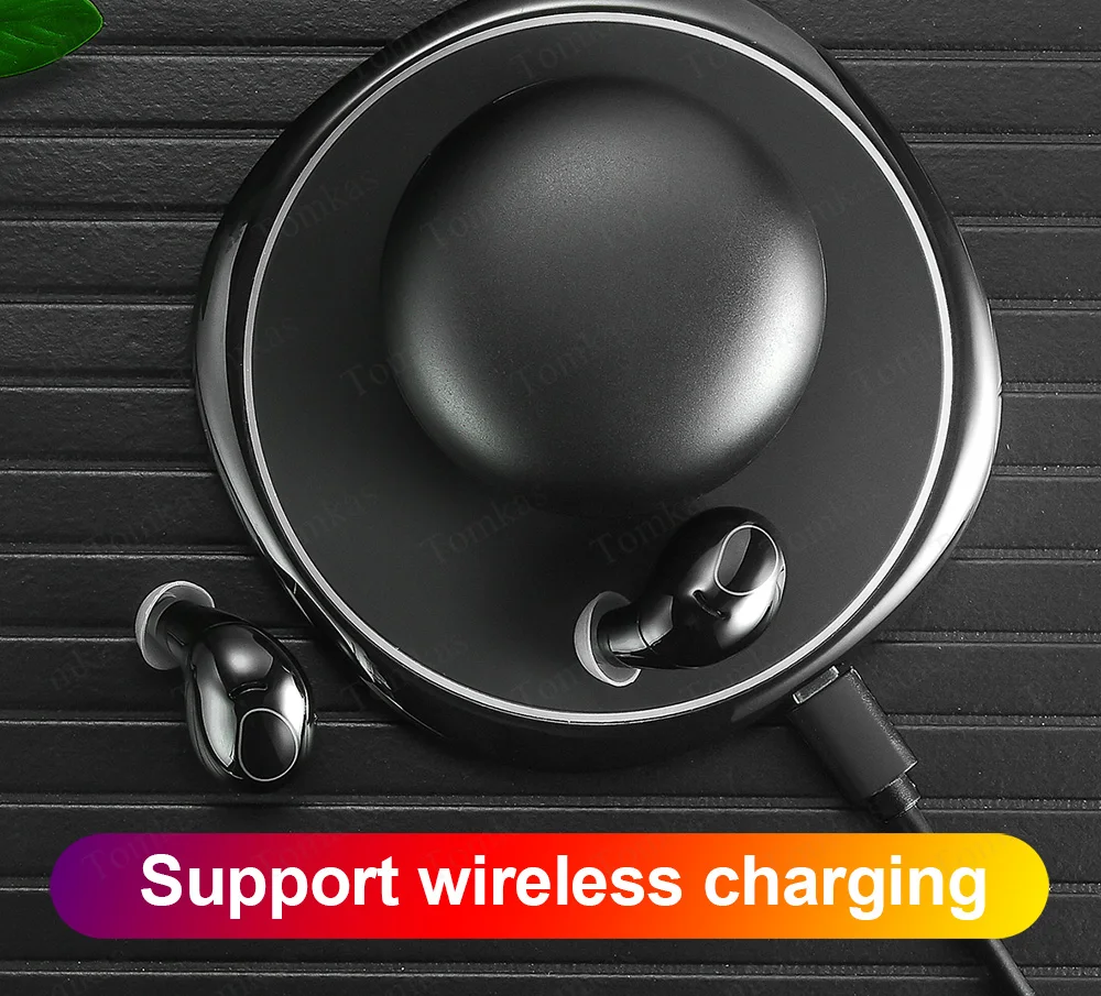 TOMKAS TWS Bluetooth 5.0 Earphone Wireless Headphones True Wireless 4D Stereo Bass Mini Earbuds Hifi Sport With Mic Charging Box (1)