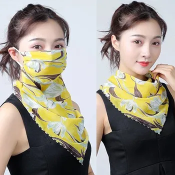 

Face Mask Accessories маска маски Reusable In stock Buy now !! Women Sun Protection Print Scarf Dustproof Neck Scarf Masks