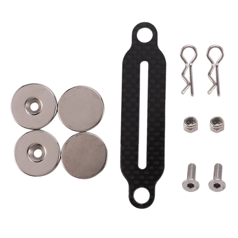 

RC Car Shell Column Magnetic Stand Carbon Fiber Invisible Body Post for 1:10 RC Crawler Car Axial SCX10 90028 90027