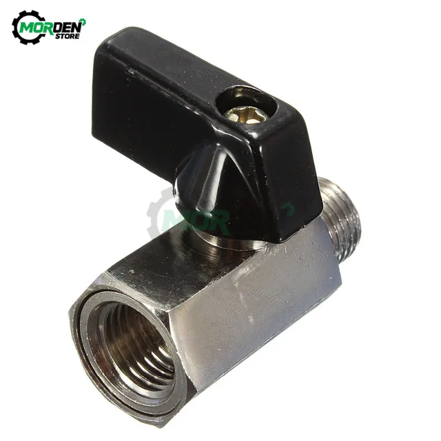 2 Valvole A Sfera In Ottone Cromato – 3/8'' NPT Femmina X Femmina – 600 PSI – Mini Valvole Di Intercettazione, Ottone Forgiato
