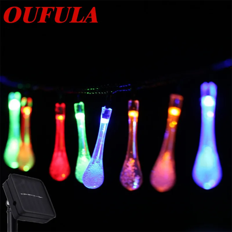 

Hongcui Water Drop Solar Light String LED Outdoor Waterproof Garden Decoration