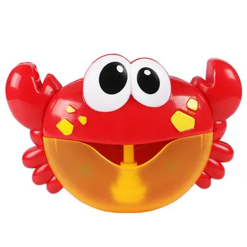 

Outdoor Bubble Frog&Crabs Baby Bath Toy Bubble Maker Swimming Bathtub Soap Machine Toys for Children With Music Water Toy