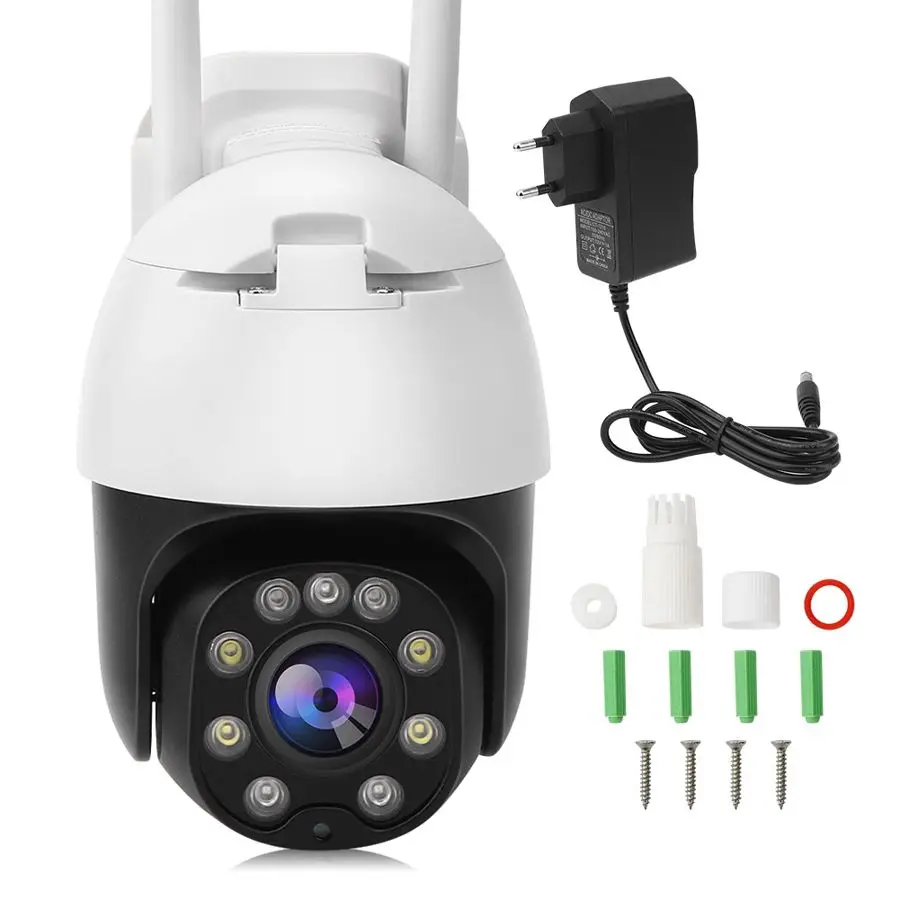 1080P 4G Wifi PTZ Camera IP66 Waterproof Night Vision Two-Way Intercom CCTV for Home Security EU 100-240V | Безопасность и защита