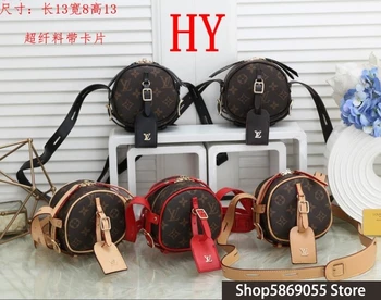 

Luxury Leather Handbags Women Bags Louis Vuitton LV- Designer Brand Women's Shoulder Bags Large Capacity Ladies Hand Bags L347