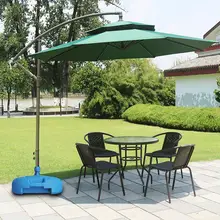 Plastic Umbrella Stand Parasol Stand Heavy Duty Pool Durable Summer Water Injection Base Sun Shade 20L Sturdy SunShade Base 4pcs umbrella base plastic water tank sand base