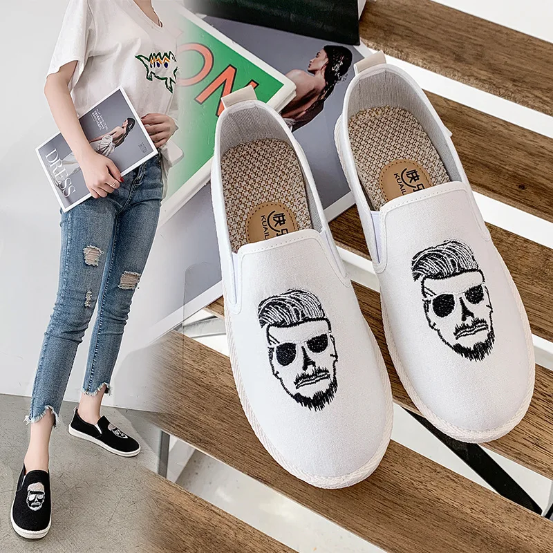 

2019 Autumn New Style WOMEN'S Shoes Korean-style Shoes Students Fashion White Shoes Women's Loafers Flat Loafers