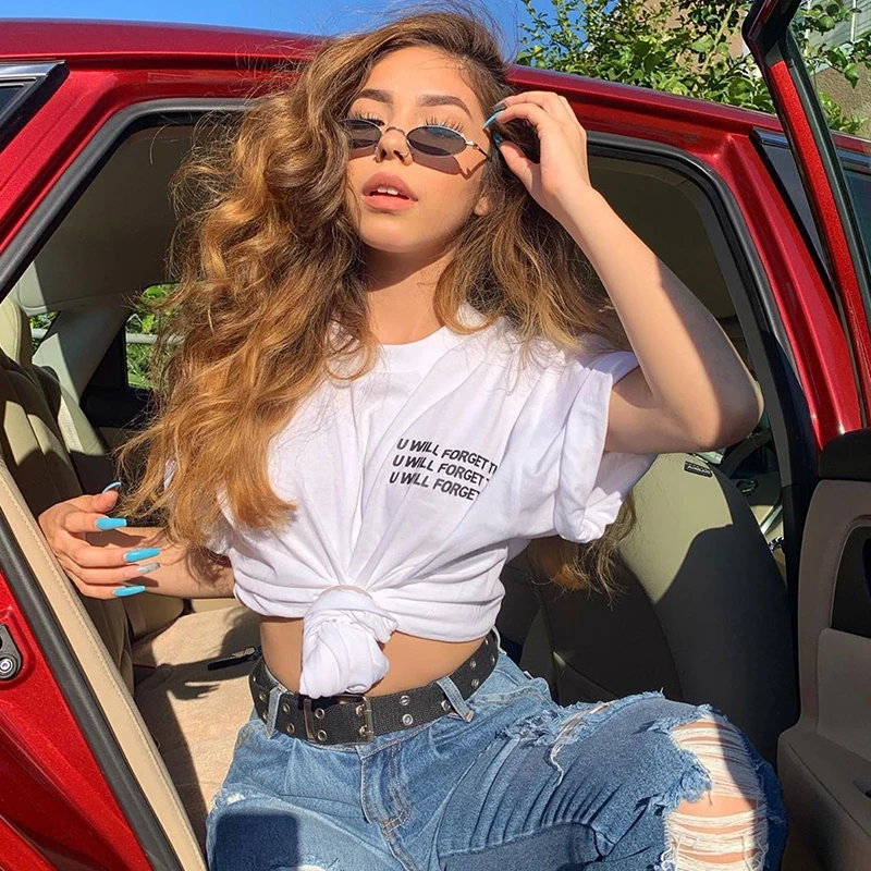 

2020 women tshirt casual Letter Print t shirt plus size t-shirt woman tops summer t shirts tee shirt femme