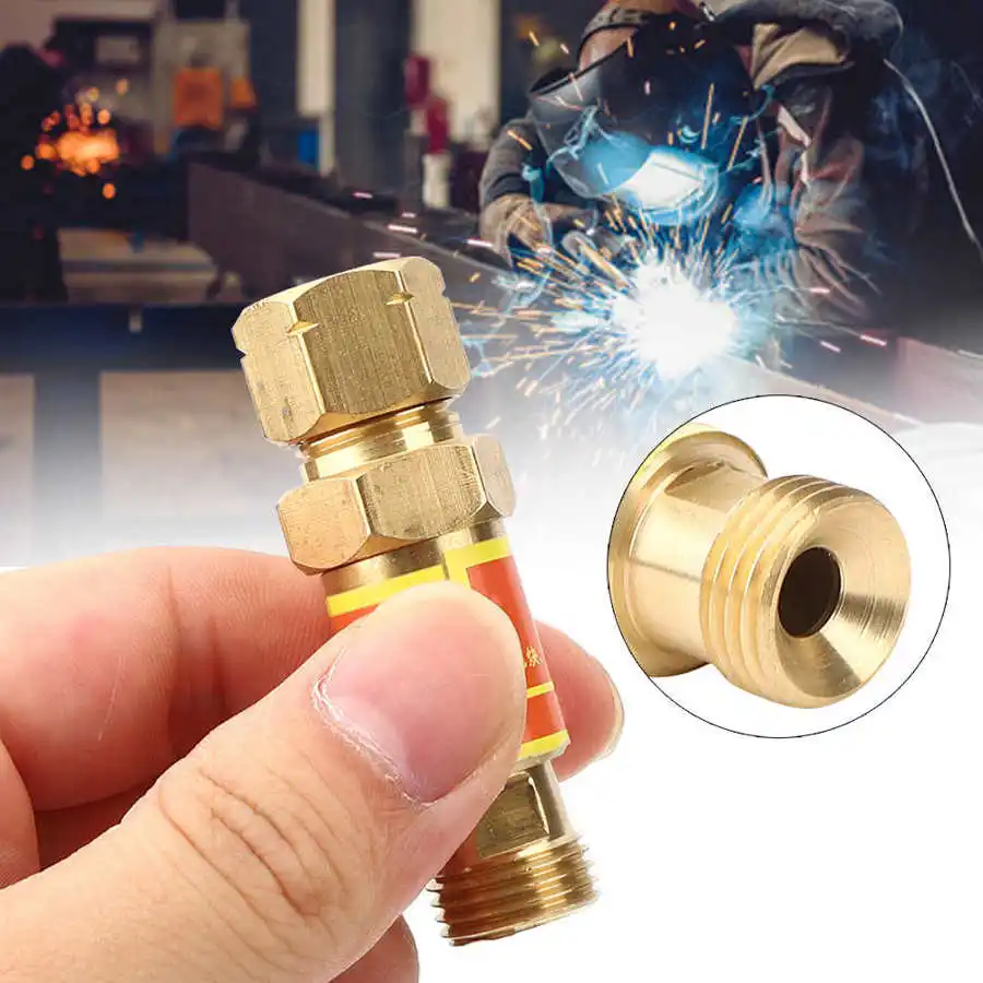 

2Pcs Gas Welding Accessory Tools Light Electrician Tool Copper For Preventing Acetylene Welding Tools