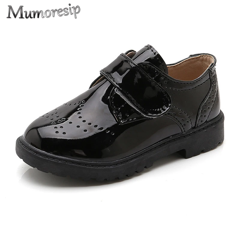 Mumoresp/весна-осень; Новинка; популярная большая детская обувь для мальчиков; оксфорды; детская кожаная обувь; вечерние туфли для танцев; свадебные туфли