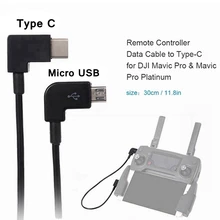 Micro USB к type-C данные андроида кабель, провод для зарядки для DJI Spark Mavic Pro/Air Drone кабели дистанционного управления USB-C к type C