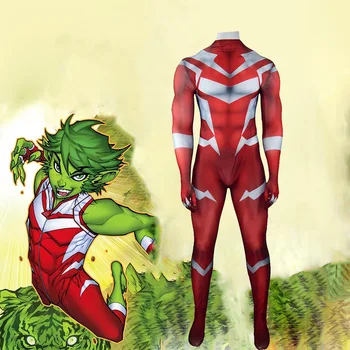 

Movie Teen Titans Beast Boy full body Zentai Suit cosplay Costumes Bodysuit Christmas Kids Adult men and women Jumpsuit Rompers