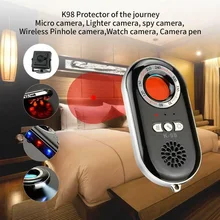 K98 Скрытая камера детектор ошибок мини-камера шпионская камера Скрытая камера шпионские устройства искатель 2 в 1 Противоугонная сигнализация защита конфиденциальности