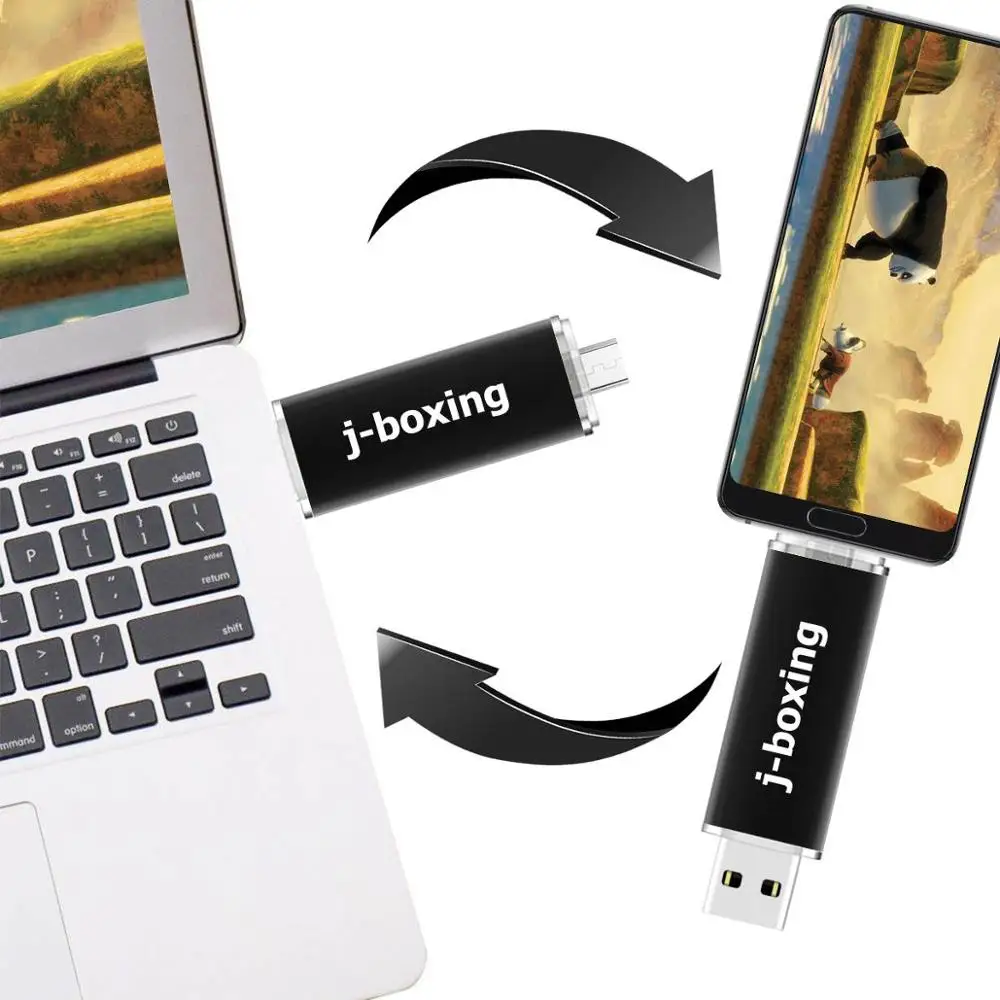USB флеш накопитель J boxing OTG 16 ГБ два порта Micro 2 0|USB флэш-накопители| |