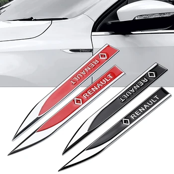 

Car Styling 2pcs 3D Metal Sticker For Renault Megane 2 3 Duster Logan Clio Laguna 2 Car Side Fender or Rear Bumper Trunk Badge