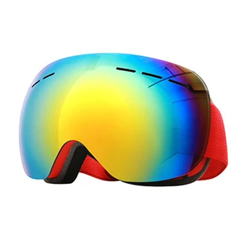 

1pc Ski goggles Adults Anti-fog Large Spherical Impact Resistant Non slip