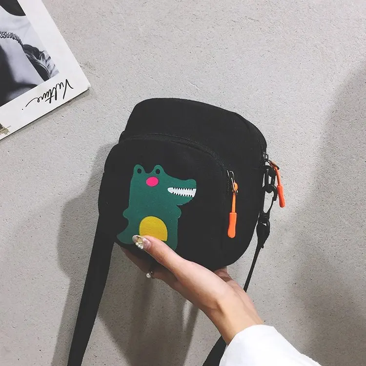 

New Arrival Bag Women's 2019 New Style Summer INS Mini Canvas Bag GIRL'S Cool Versatile Crossbody Bag