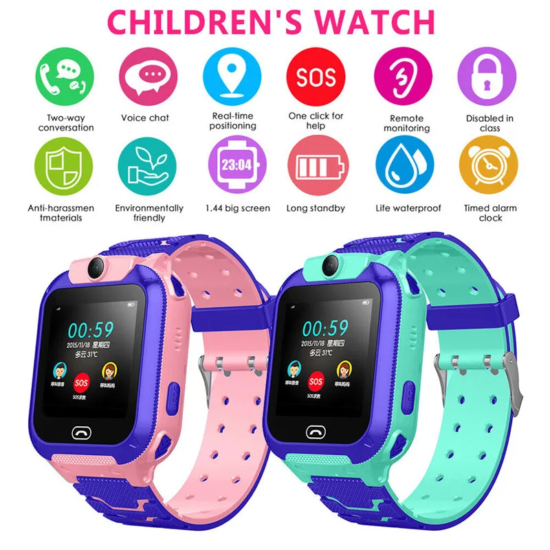 

Q12 Smart Watch Kid Watch 1.44 Inch Waterproof Voice Chat GPS Finder Locator Tracker Anti Lost Smart Watches For IOS Android