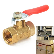 1 шт. латунный шаровой клапан с гнездовым соединителем 1/4 ''PT резьбовой рычаг с ручкой полный порт клапан для воды, нефти и газа