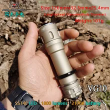 Amutorch VG10 2020 Новый CREE SST40 1800 люмен мощная яркость Тактический