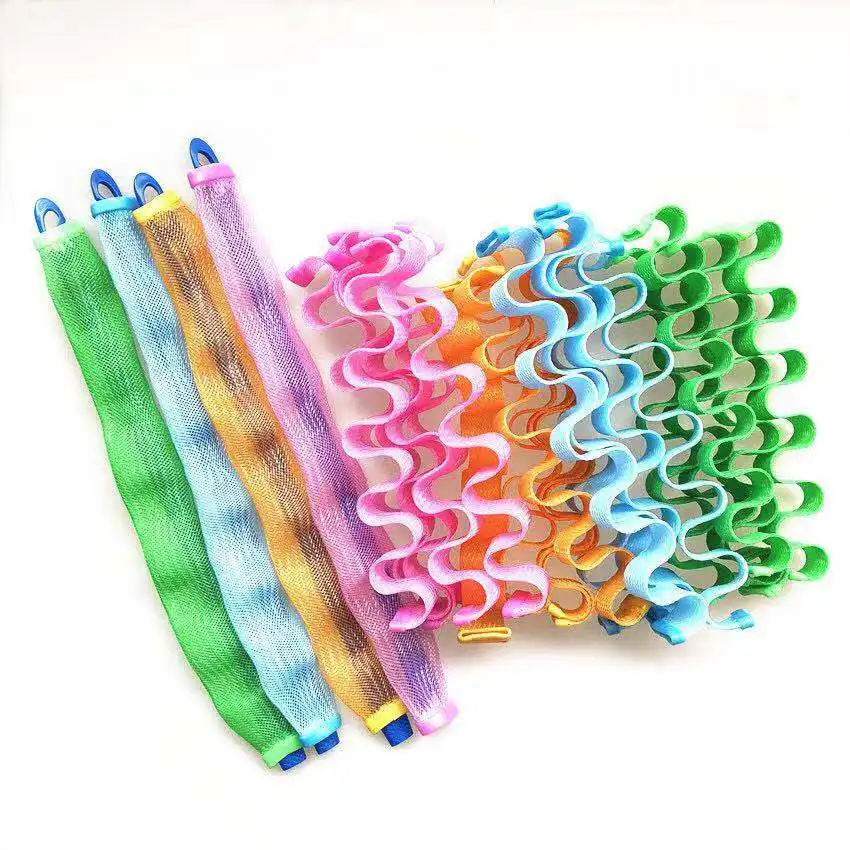 

36pcs 45cm Curl Formers DIY Hair Tool Magic Hair Curlers Plastic Spiral Ringlets Wave Leverage Rollers Hair Stiyles Accessories