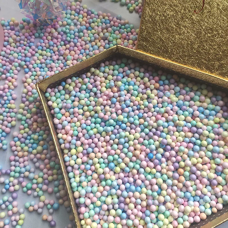 

Color DIY Macaron Foam Ball Green Particle Ball Slime Valentine's Day Gift Box Filler Christmas Party Balloon Decoration Filler