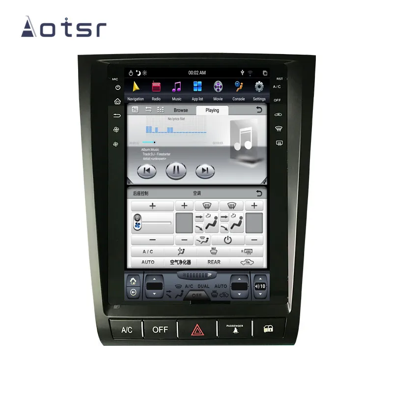Cheap Tesla Styel Android 8.1 Car DVD player GPS Navigation For Lexus GS300 GS350 GS450 GS460 2004-2011 auto stereo multimedia screen 4