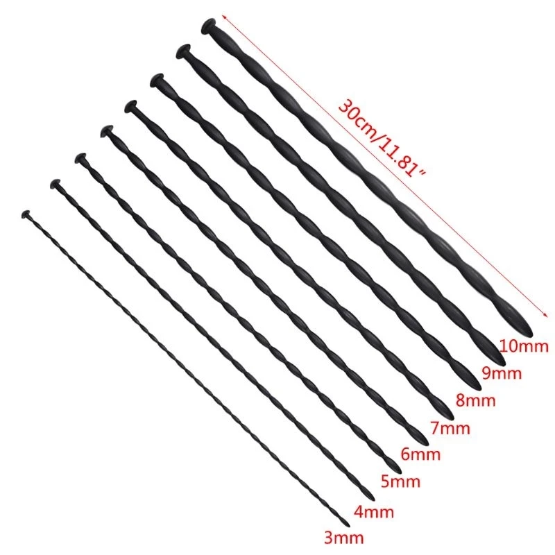 8 Sizes Silicone Long Horse Eye Rod Urethral Sounding Catheter Dilator Penis Stimulation Plug Sex Toys For Adult Men Masturbator