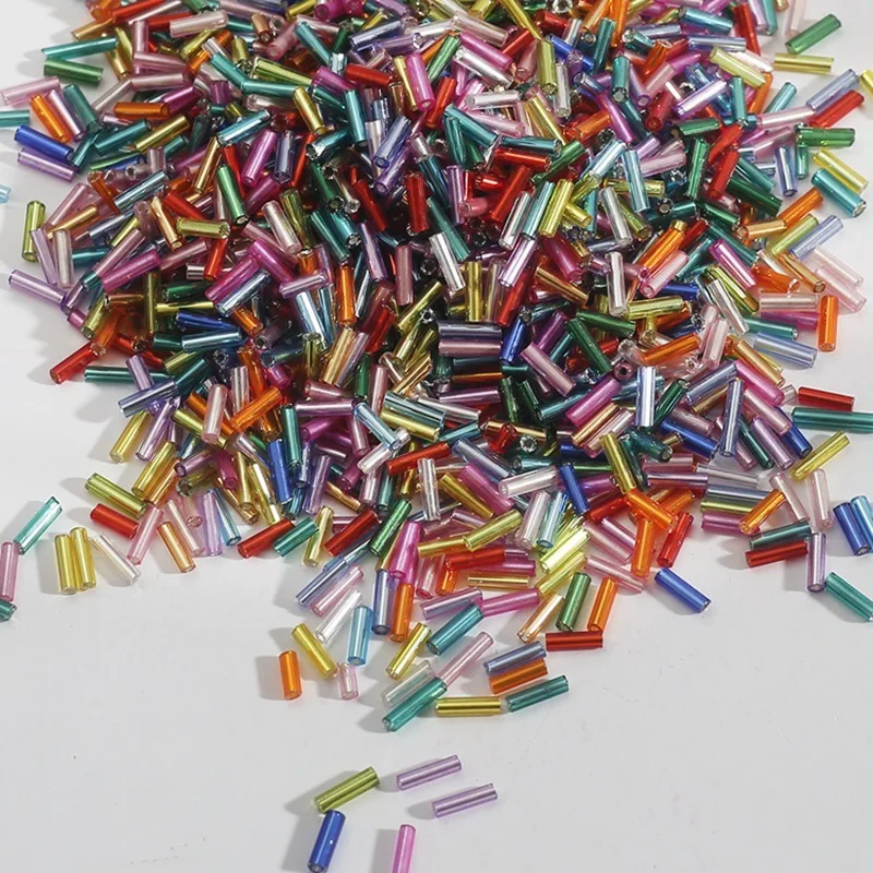 300 Pieces 2*7mm Long Tube Glass Beads Seed DIY Accessories Spacer For Jewelry Making | Украшения и аксессуары
