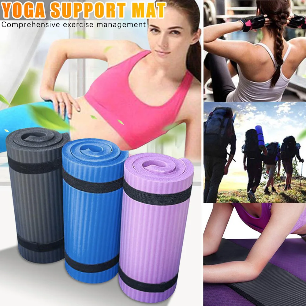Yoga Knee Pad Exercise - Extra Padding Support For Knees Elbow Mat Best Eliminate Pain During | Спорт и развлечения